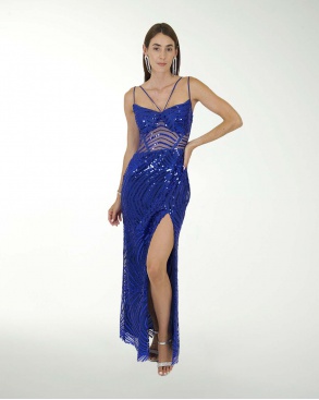 VESTIDO CL FANTASIA CON TRANSPARENCIAS