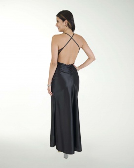 VESTIDO CL WARP CON TRANSPARENCIA