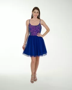 VESTIDO CC FANTASIA COMBINADO CON TUL