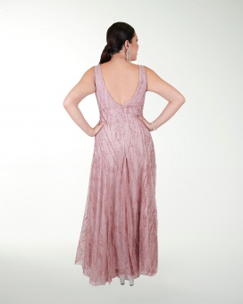 VESTIDO TE IMPERIAL GLITTER ESCOTE EN V