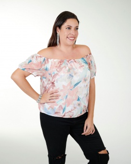 BLUSA TT CHIFON ESTAMPADO