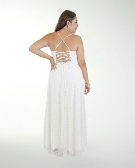 DA VESTIDO TE BLANCO FANTASIA TIPO CORSET