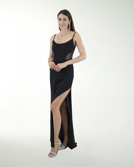 VESTIDO CL HOLYWOOD CON ABERTURA