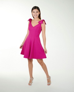 VESTIDO CA BARBIE LISO ESCOTE EN V