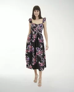 VESTIDO CA MADRID ESTAMPADO MIDI