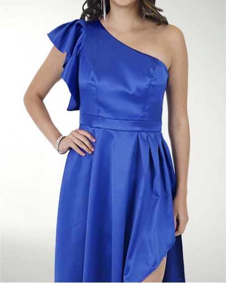 VESTIDO CC SATIN STRECH MIDI