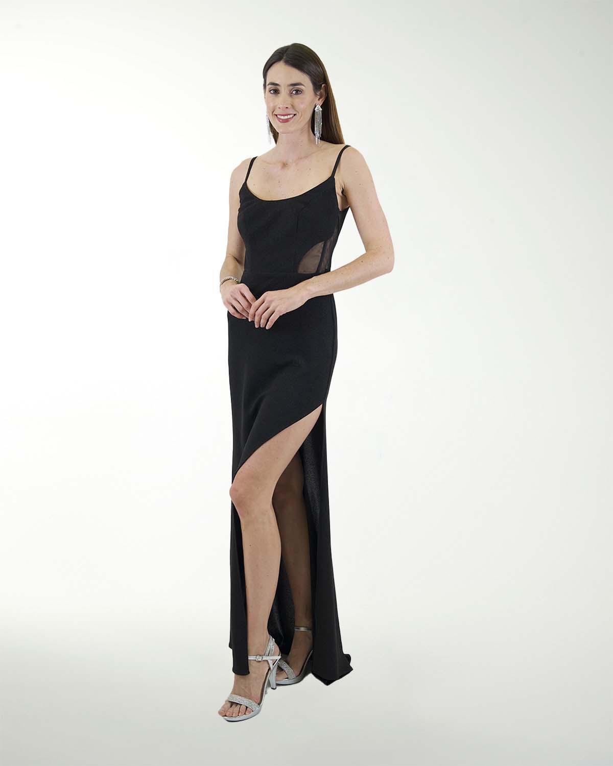 VESTIDO CL HOLYWOOD CON ABERTURA