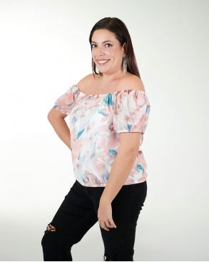 BLUSA TE CHIFON ESTAMPADO