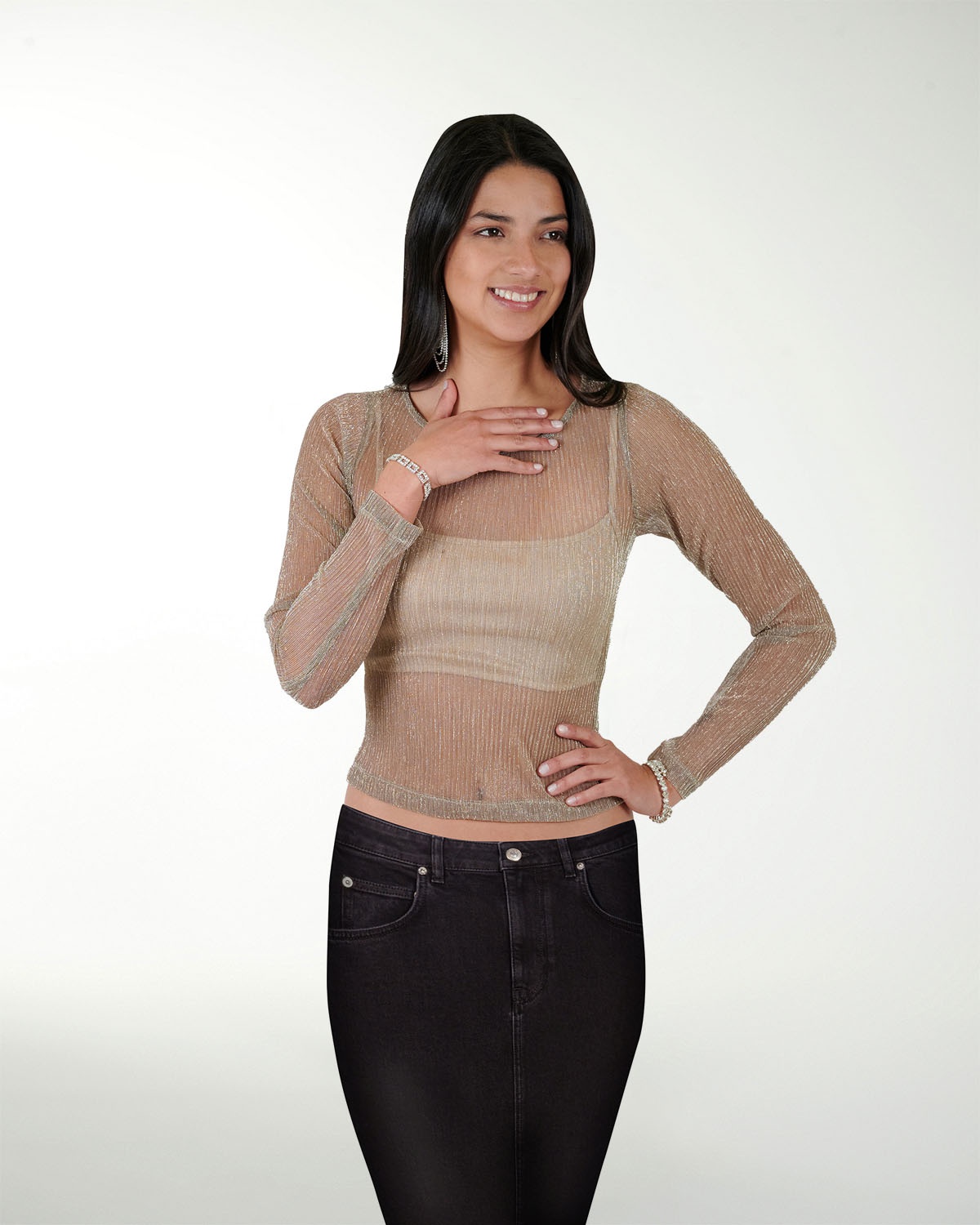 BLUSA SIXTEEN FANTASIA MANGA LARGA BLUSA SIXTEEN FANTASIA MANGA LARGA