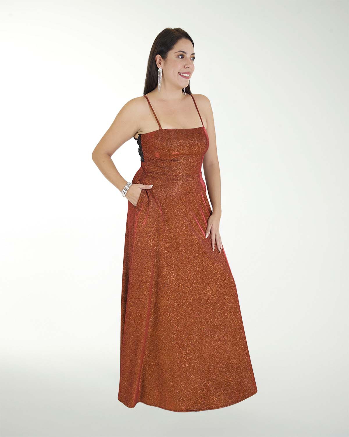 VESTIDO TE STUDIO54 CON ENCAJE EN ESPALDA VESTIDO TE STUDIO54 CON ENCAJE EN ESPALDA