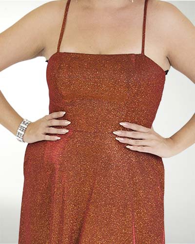 VESTIDO TE STUDIO54 CON ENCAJE EN ESPALDA VESTIDO TE STUDIO54 CON ENCAJE EN ESPALDA