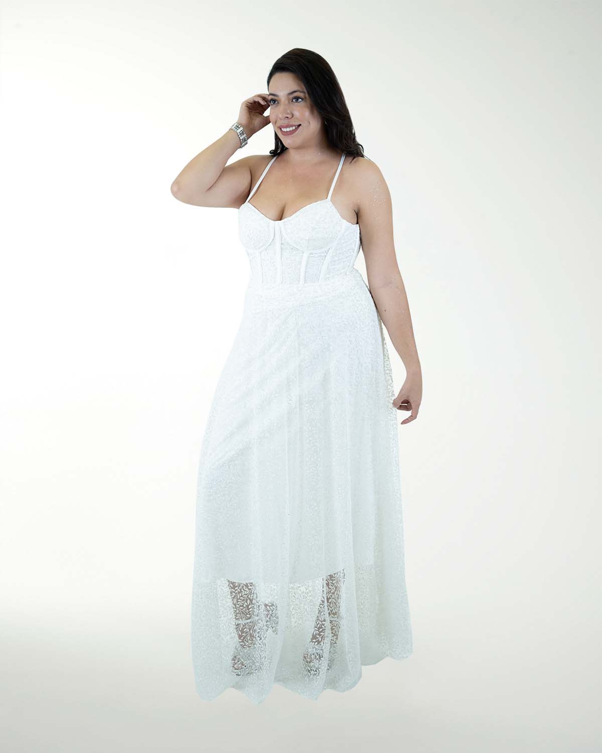 VESTIDO TE BLA TIPO CORSET CON BRILLOS VESTIDO TE BLA TIPO CORSET CON BRILLOS