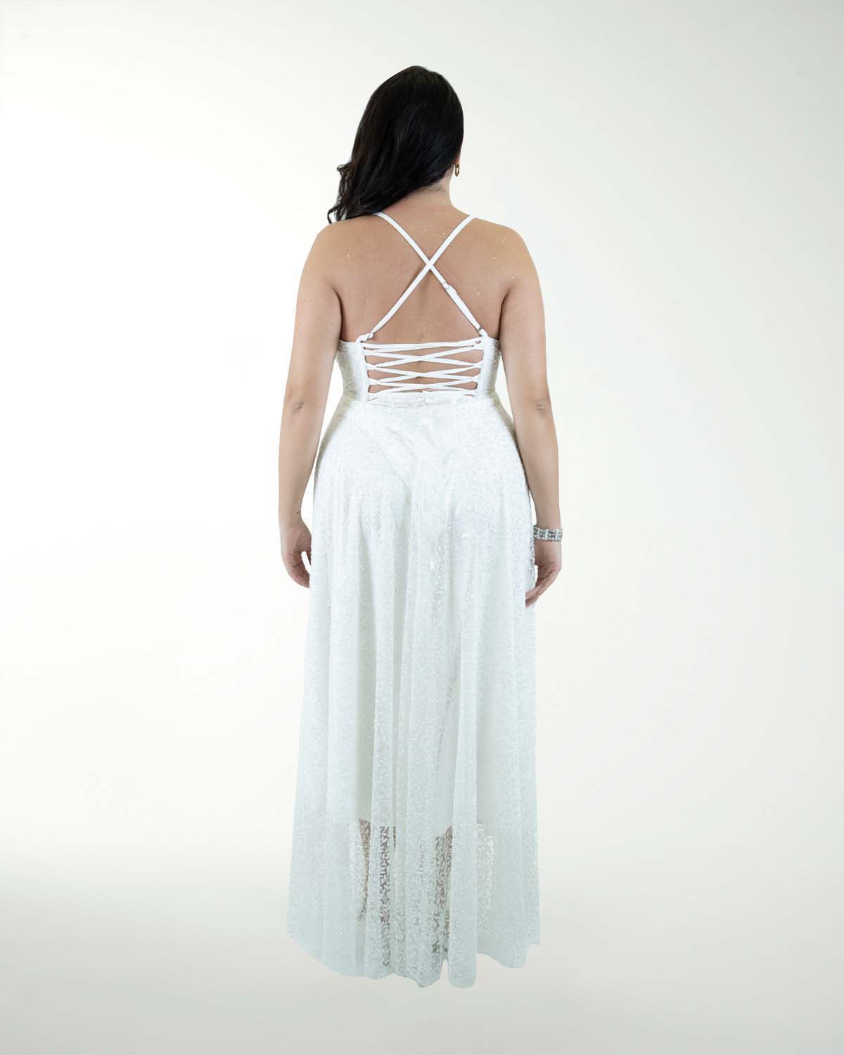 VESTIDO TE BLA TIPO CORSET CON BRILLOS VESTIDO TE BLA TIPO CORSET CON BRILLOS