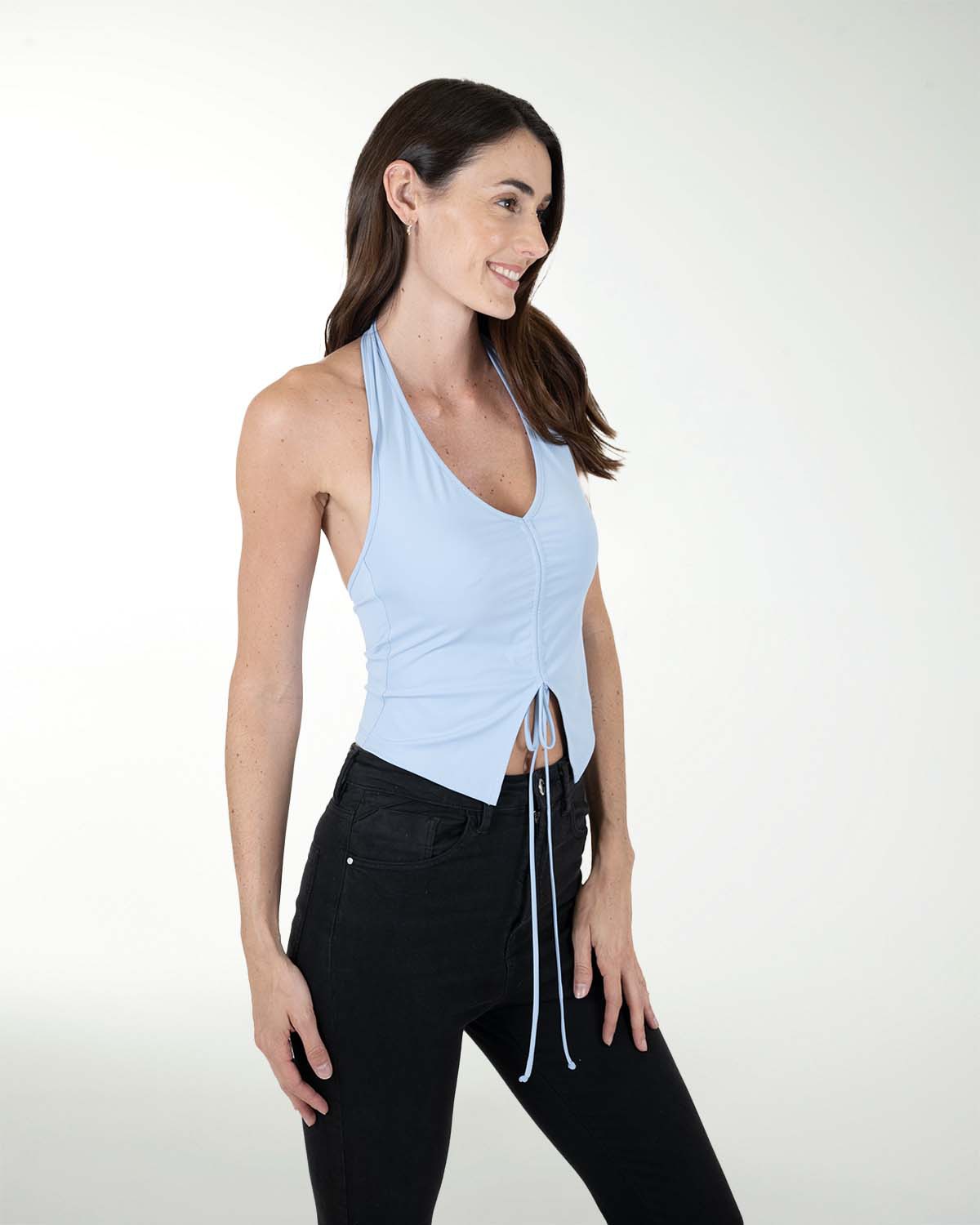 TOP ANT HALTER CON PLIEGUES TOP ANT HALTER CON PLIEGUES