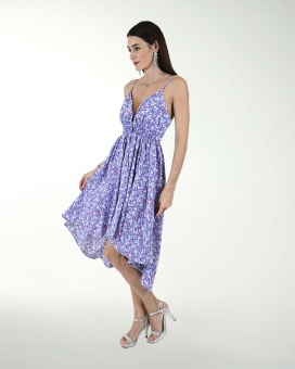 VESTIDO CA CON ENRRESORTADO EN LA CINTURA