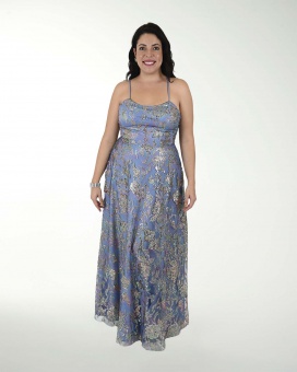 VESTIDO TE FANTASIA CON JARETAS EN ESPALDA