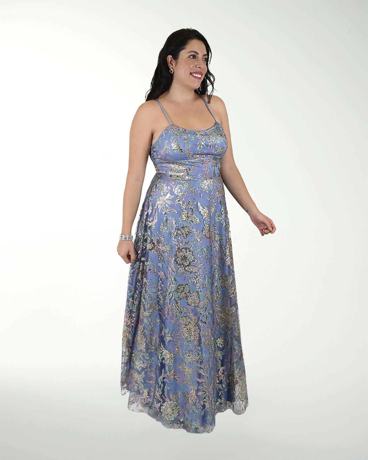 VESTIDO TE FANTASIA CON JARETAS EN ESPALDA VESTIDO TE FANTASIA CON JARETAS EN ESPALDA