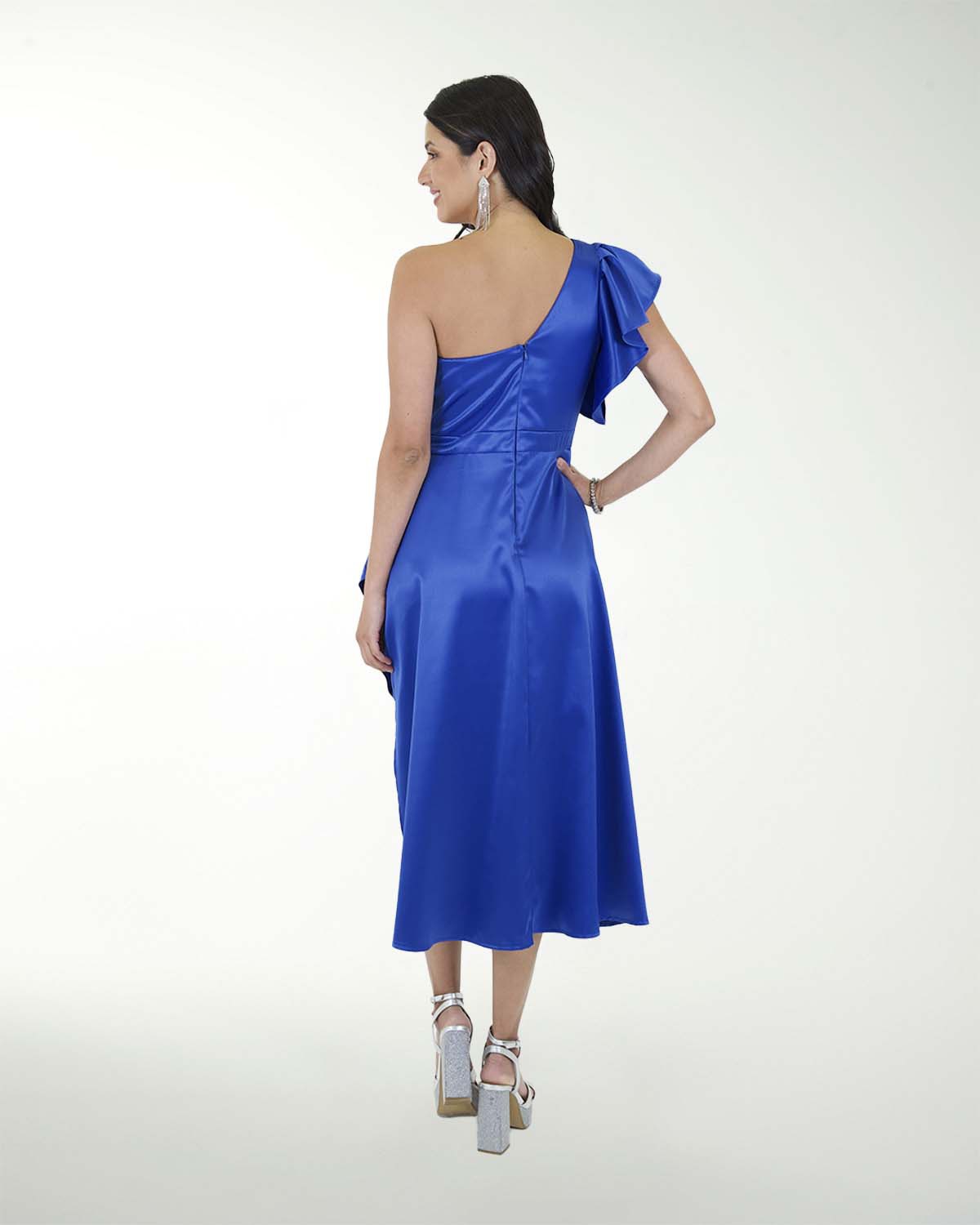 VESTIDO CC SATIN STRECH MIDI VESTIDO CC SATIN STRECH MIDI