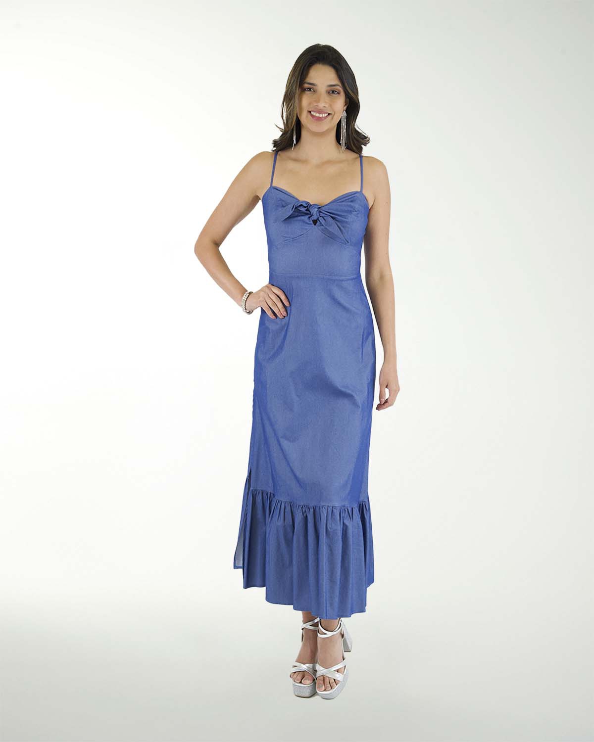 VESTIDO CAMPESINO MEZCLILLA VESTIDO CAMPESINO MEZCLILLA