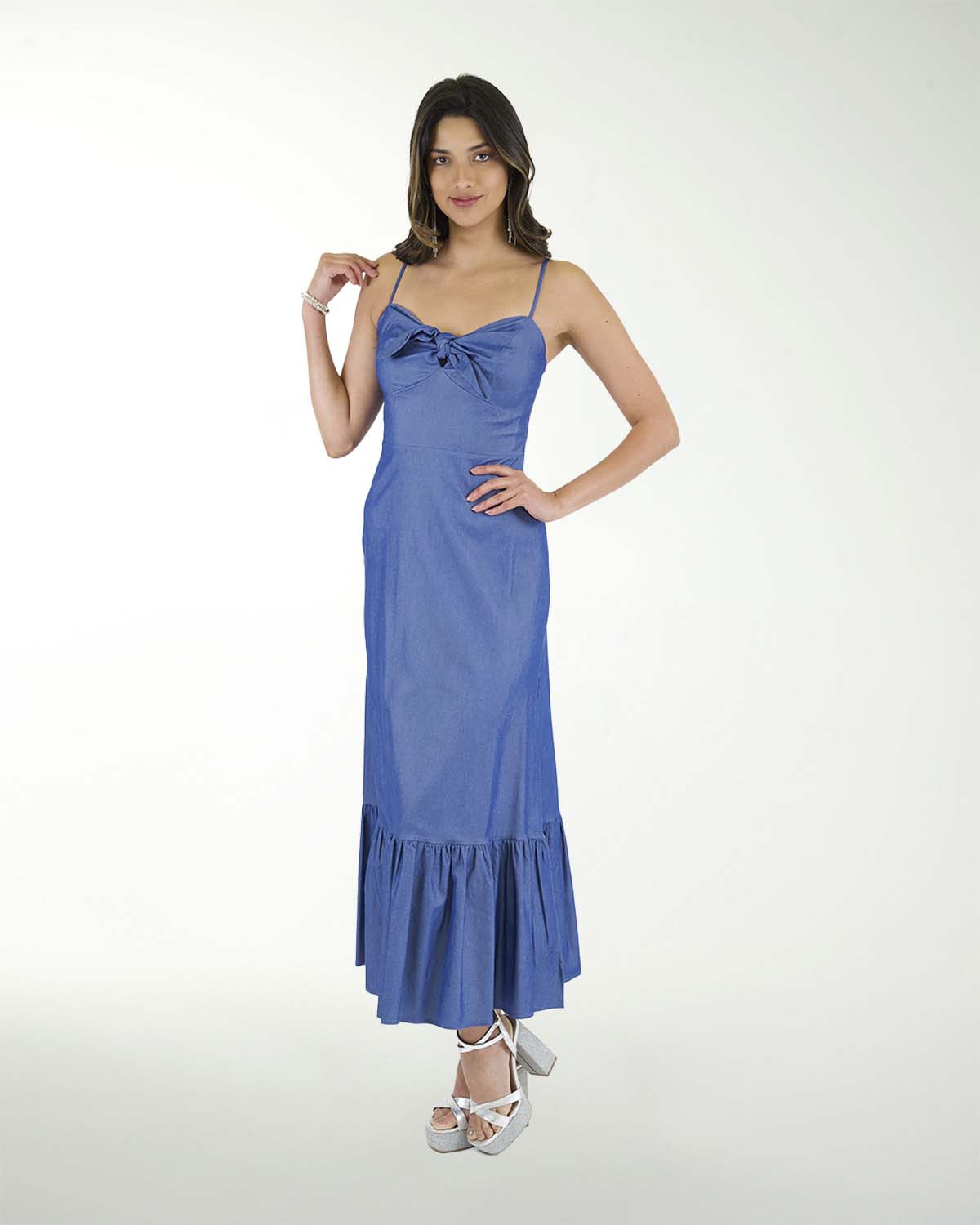VESTIDO CAMPESINO MEZCLILLA VESTIDO CAMPESINO MEZCLILLA