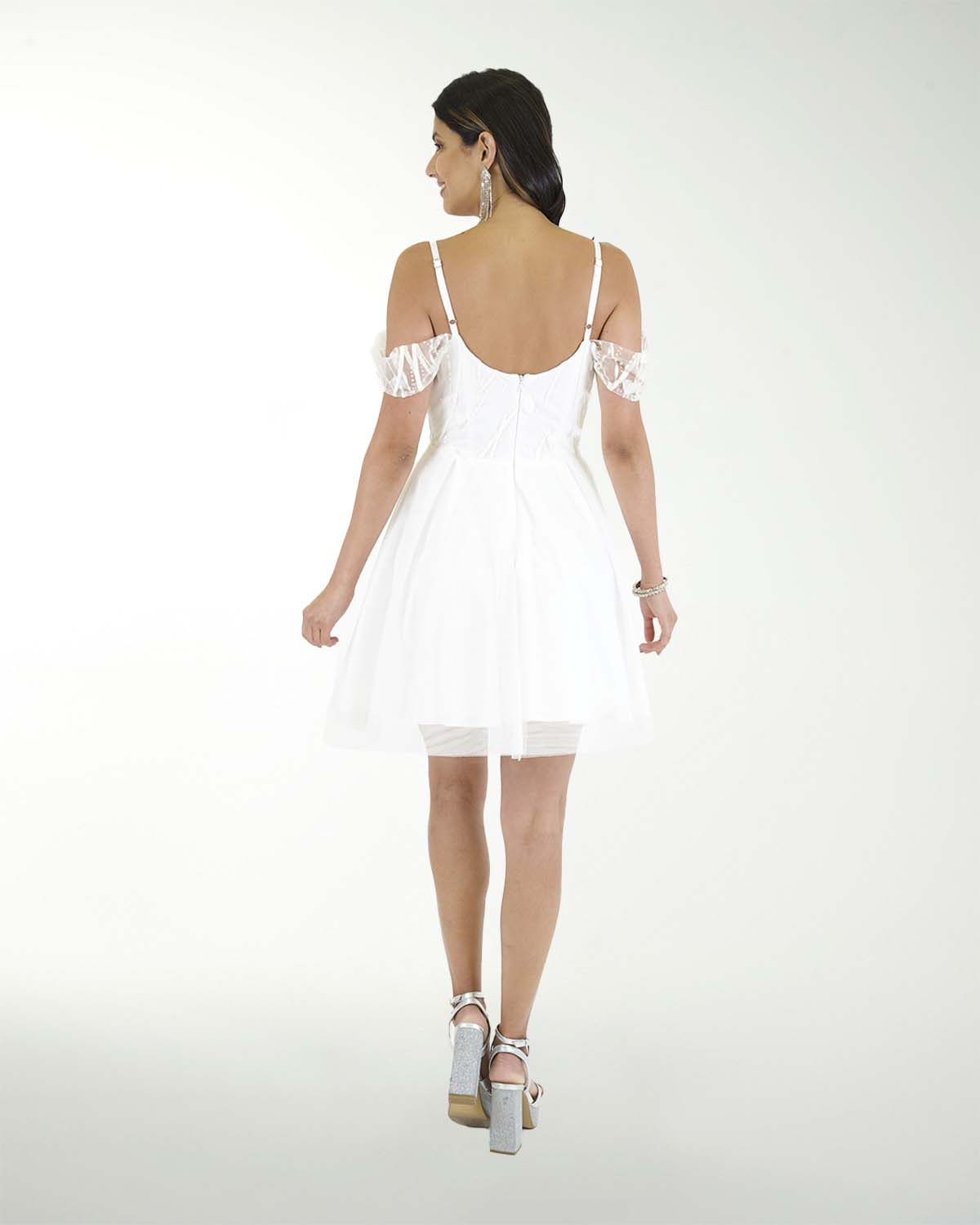 VESTIDO CC BLA IMPERIAL CON 3D EN EL TALLE VESTIDO CC BLA IMPERIAL CON 3D EN EL TALLE