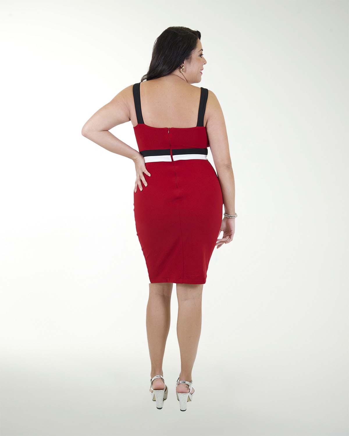 VESTIDO TV CREEPE LISO COMBINADO VESTIDO TV CREEPE LISO COMBINADO