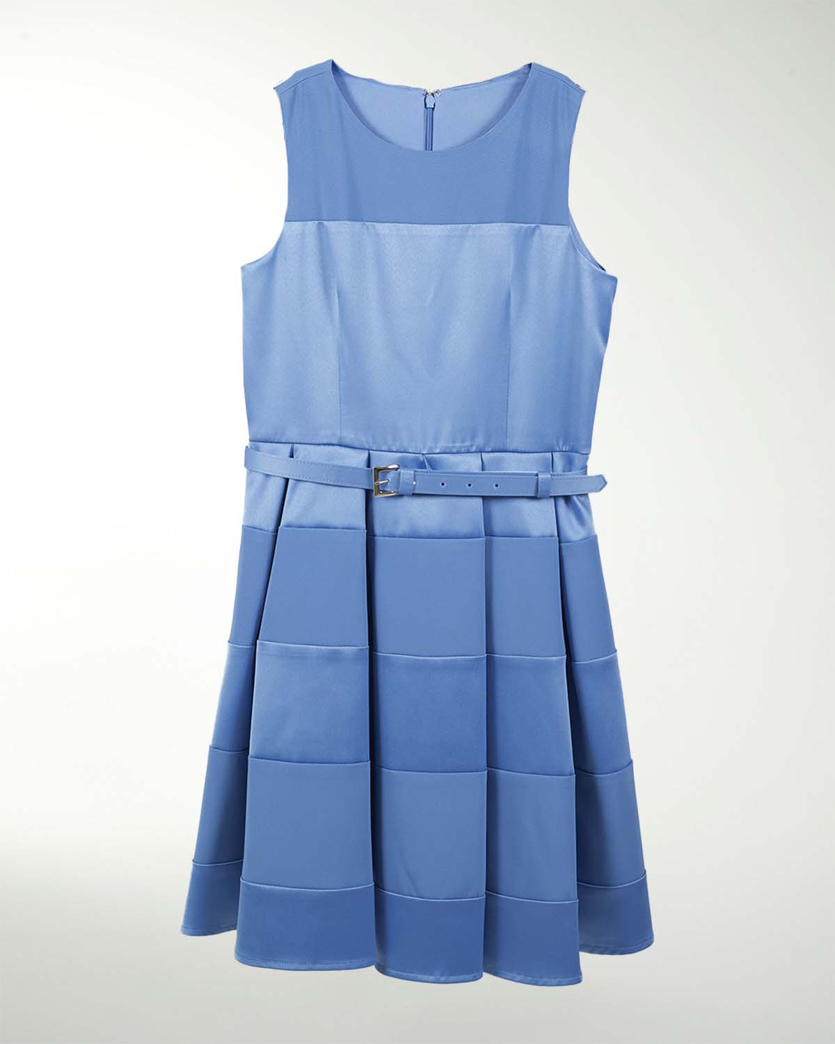 VESTIDO NI 12 14 16 SATIN LISO FALDA CON TABLONES VESTIDO NI 12 14 16 SATIN LISO FALDA CON TABLONES