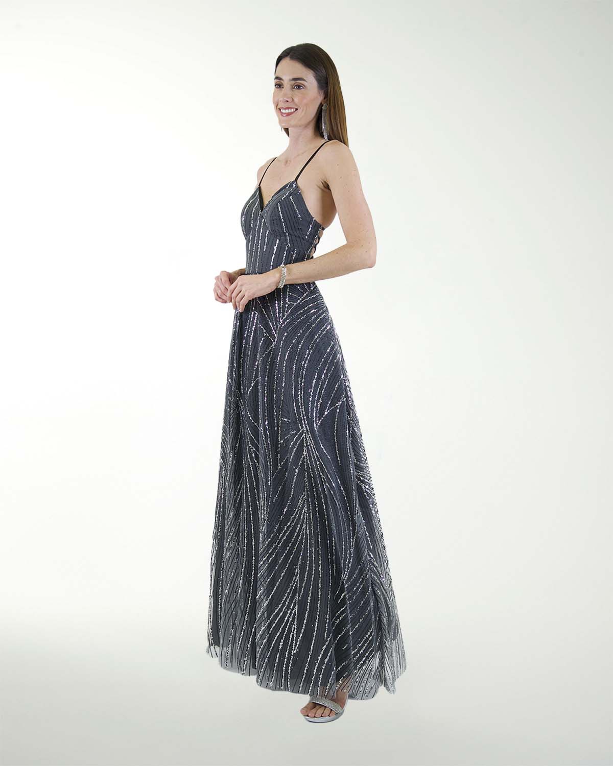 DA VESTIDO CL FANTASIA CON JARETAS EN ESPALDA DA VESTIDO CL FANTASIA CON JARETAS EN ESPALDA