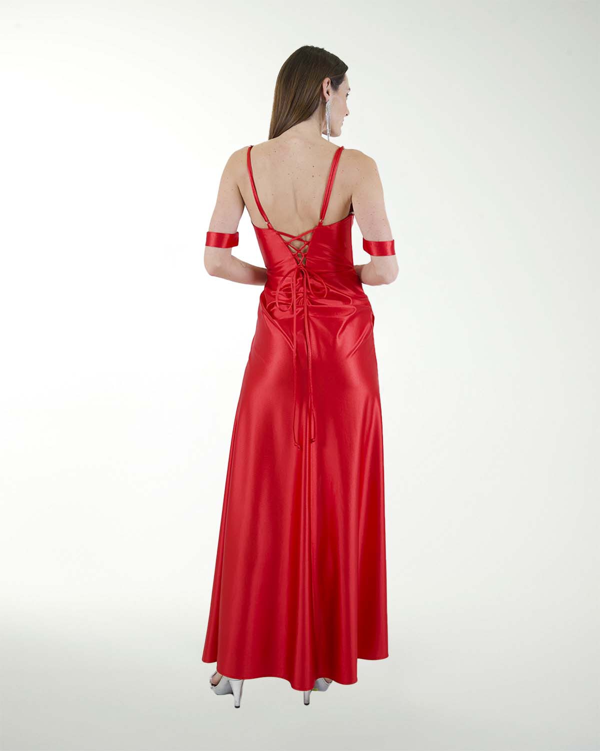 VESTIDO CL WARP DRAPEADO CON ABERTURA VESTIDO CL WARP DRAPEADO CON ABERTURA