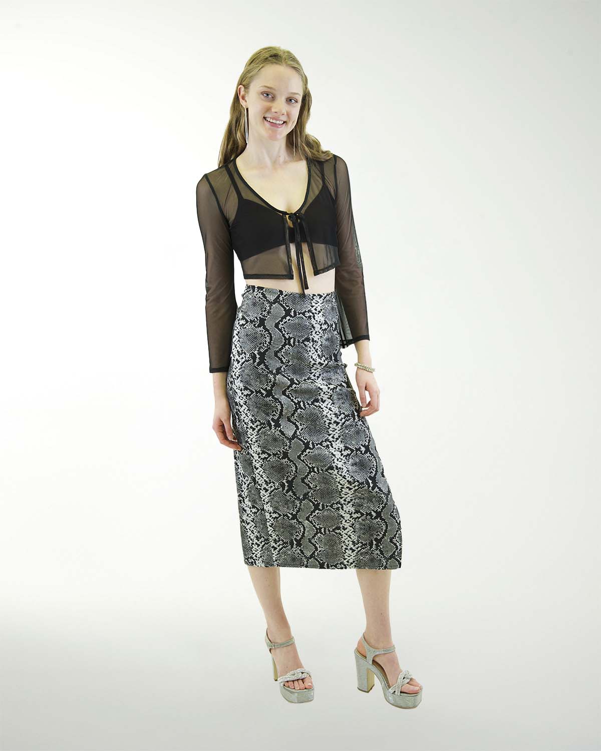 BLUSA ANT MESH LISO CON AMARRE BLUSA ANT MESH LISO CON AMARRE