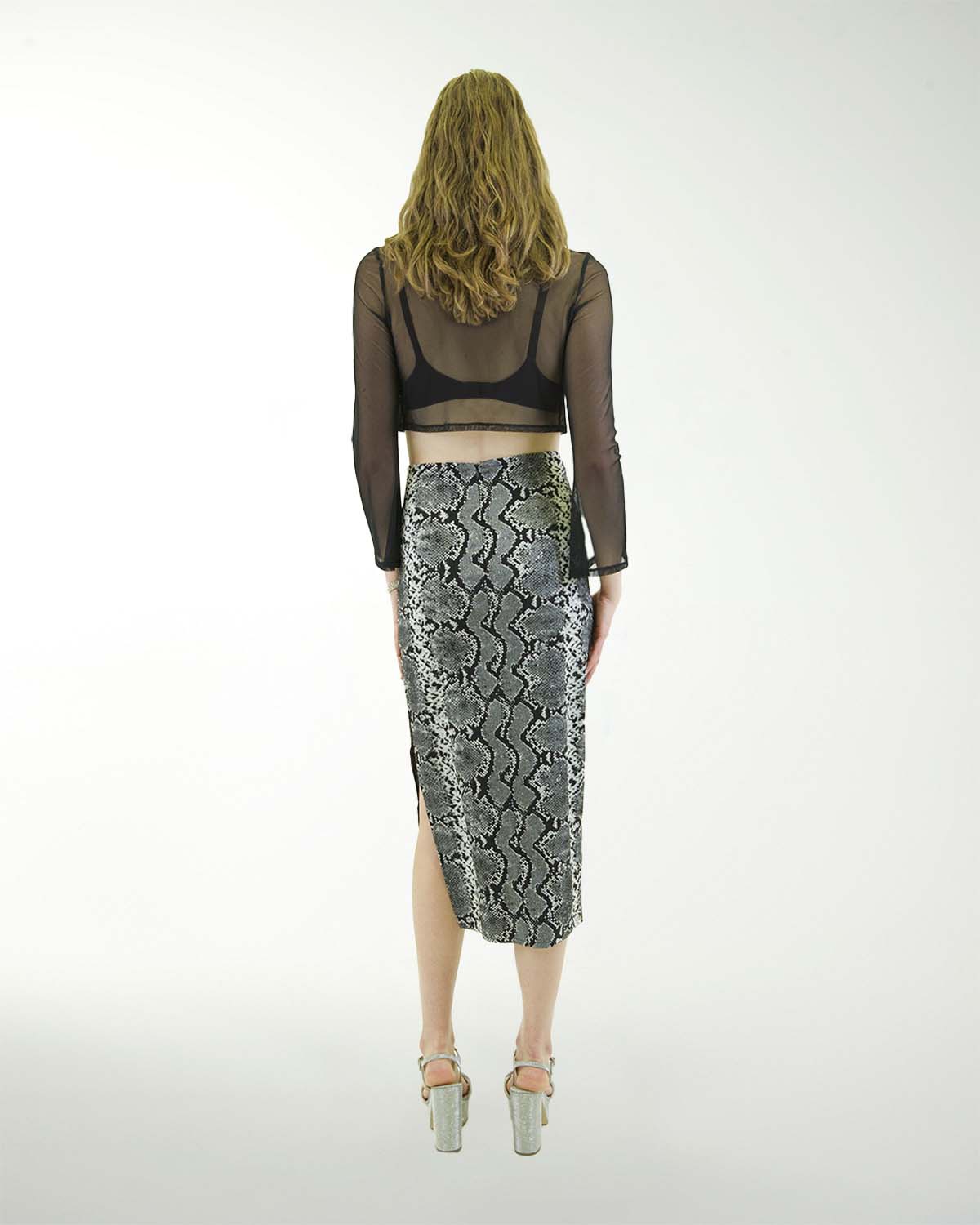 BLUSA ANT MESH LISO CON AMARRE BLUSA ANT MESH LISO CON AMARRE