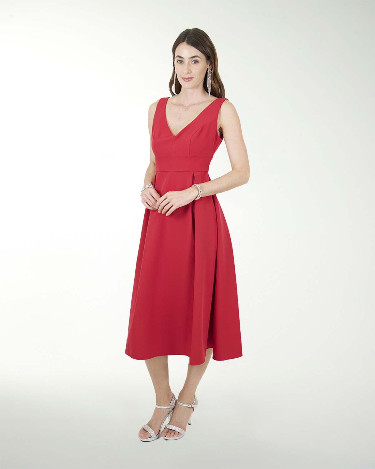 VESTIDO CA BARBIE LISO MIDI VESTIDO CA BARBIE LISO MIDI