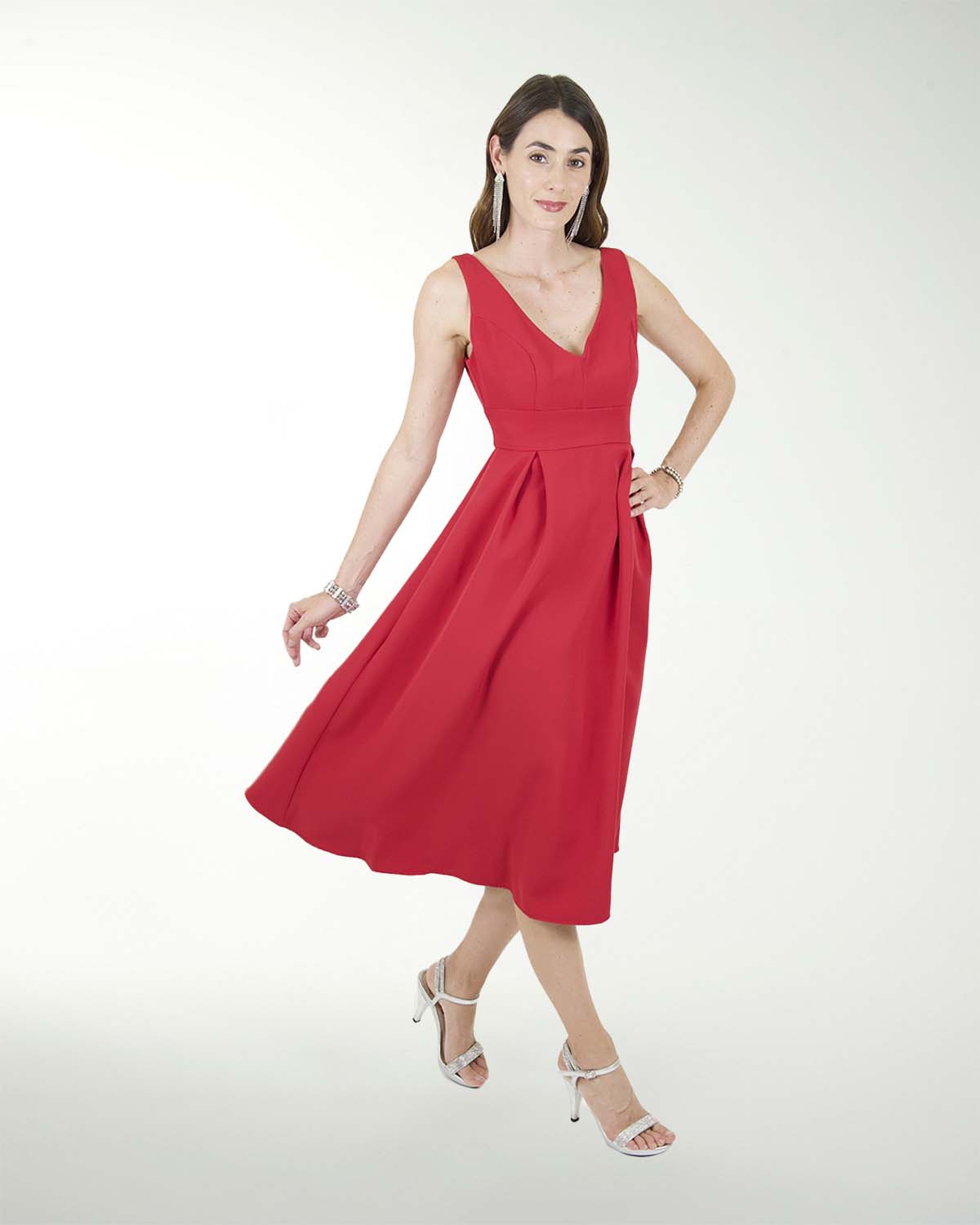 VESTIDO CA BARBIE LISO MIDI VESTIDO CA BARBIE LISO MIDI