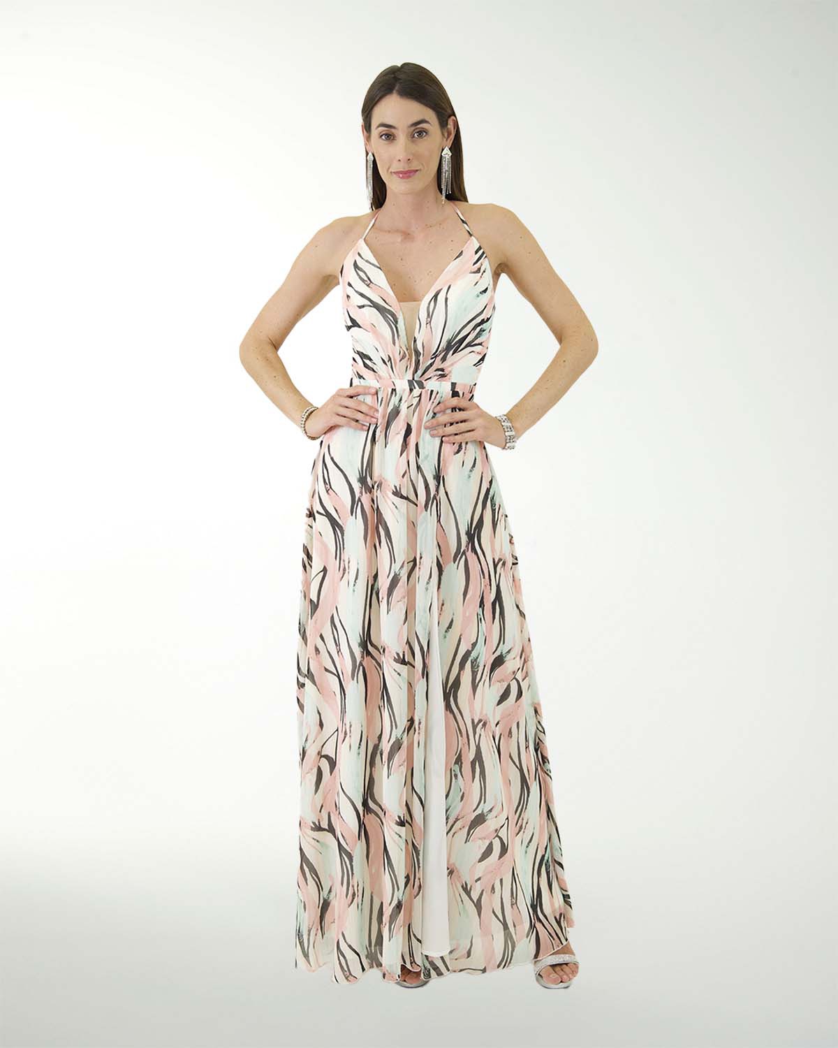 VESTIDO CL YORYU ESTAMPADO TIPO HALTER VESTIDO CL YORYU ESTAMPADO TIPO HALTER