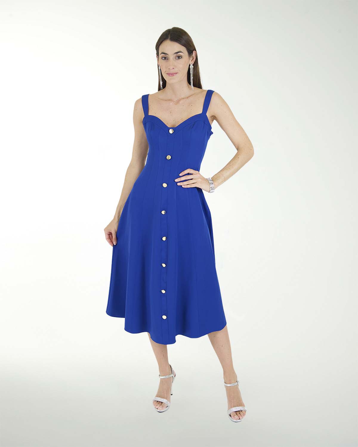 VESTIDO CA BARBIE LISO MIDI VESTIDO CA BARBIE LISO MIDI