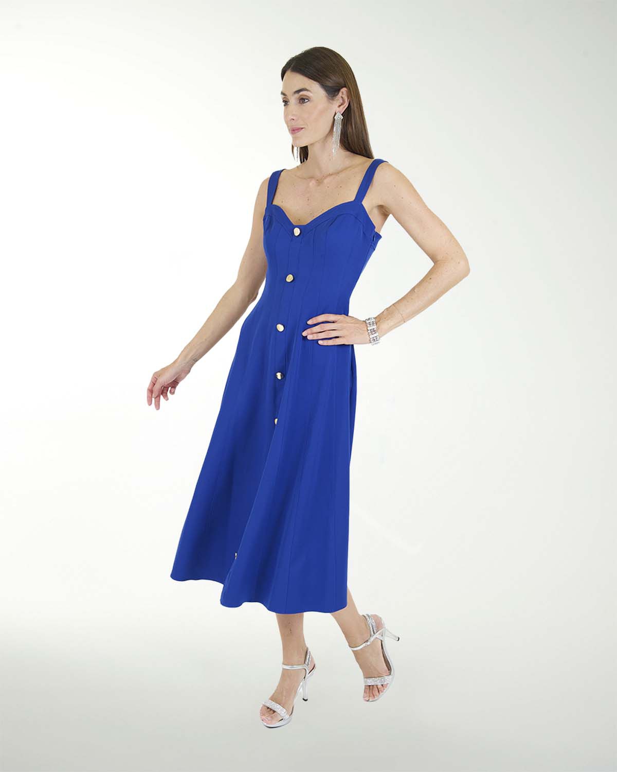 VESTIDO CA BARBIE LISO MIDI VESTIDO CA BARBIE LISO MIDI