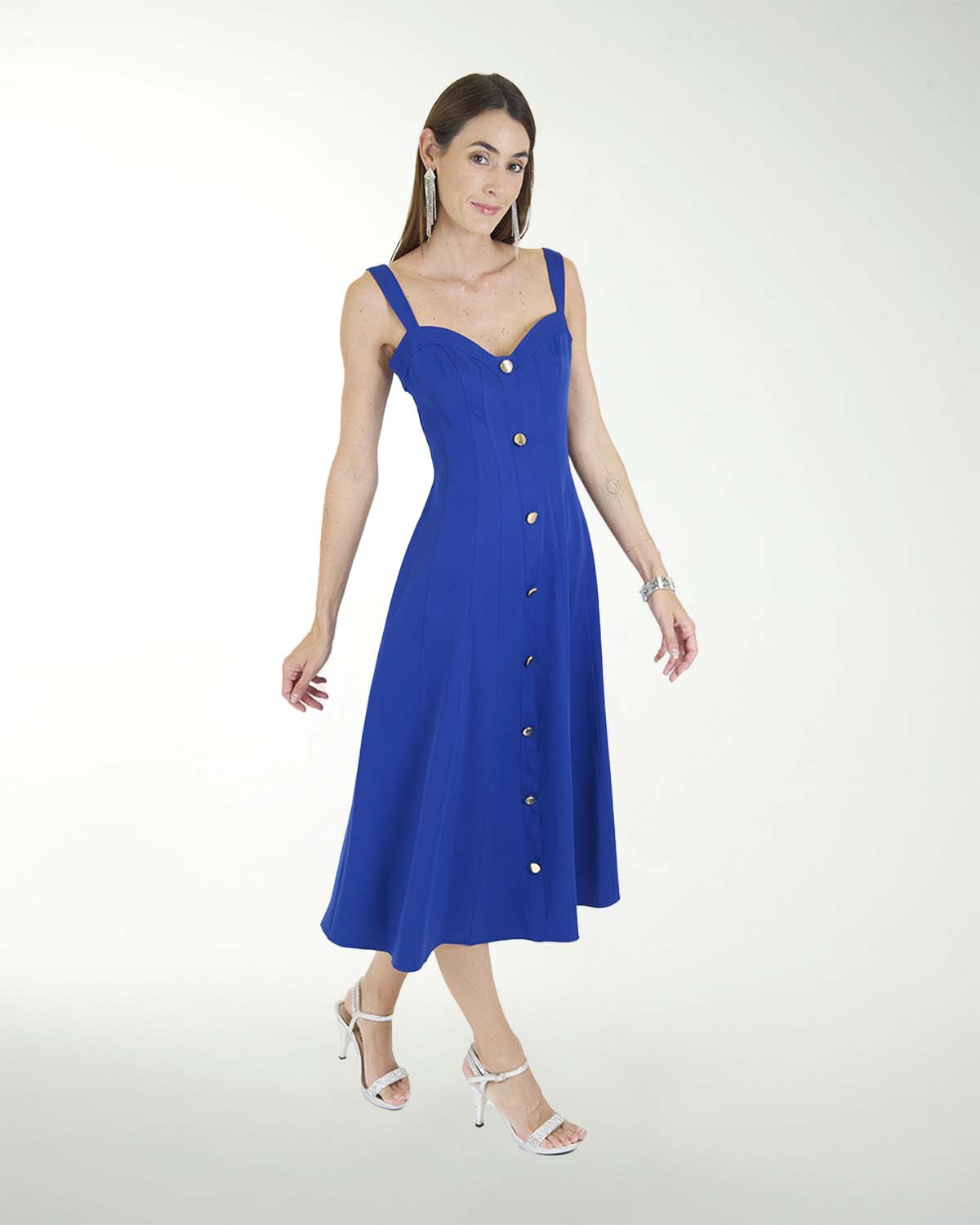 VESTIDO CA BARBIE LISO MIDI VESTIDO CA BARBIE LISO MIDI