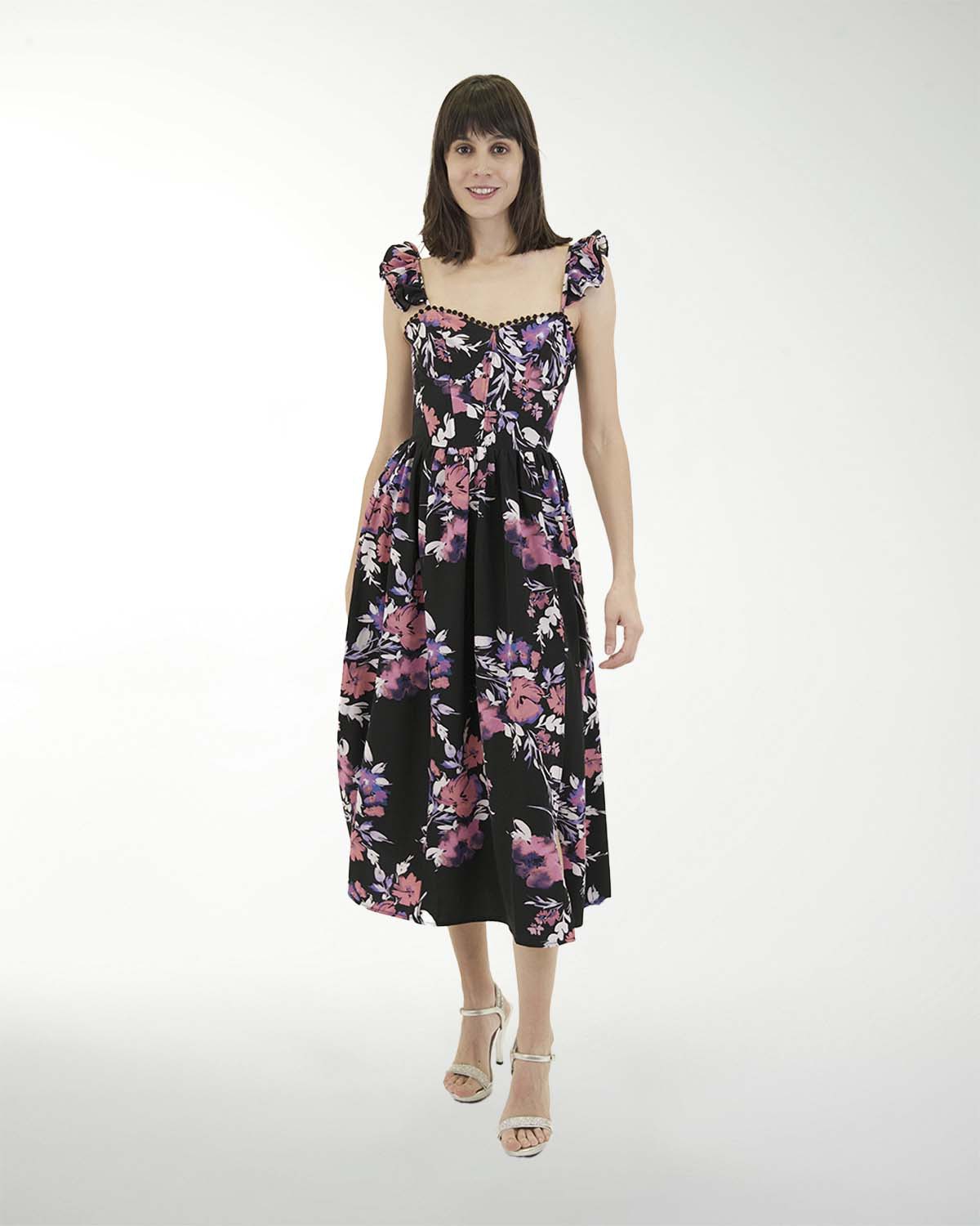VESTIDO CA MADRID ESTAMPADO MIDI VESTIDO CA MADRID ESTAMPADO MIDI