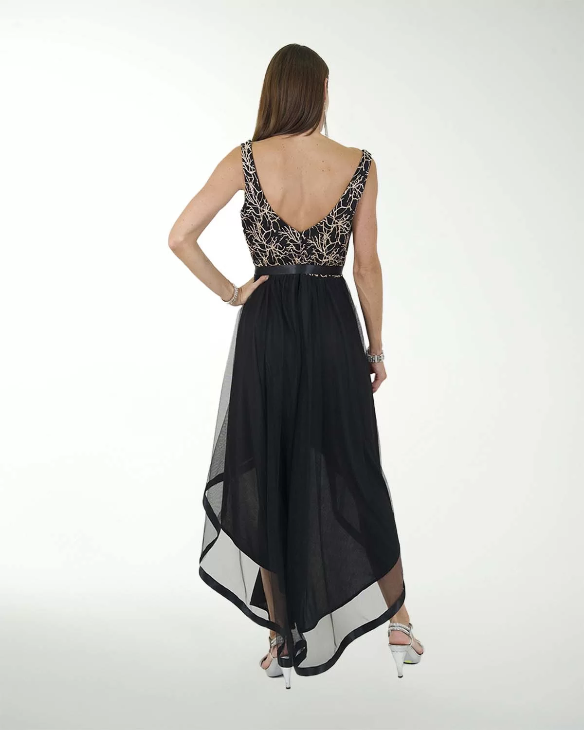 VESTIDO CL IMPERIAL FALDA LARGO IRREGULAR VESTIDO CL IMPERIAL FALDA LARGO IRREGULAR