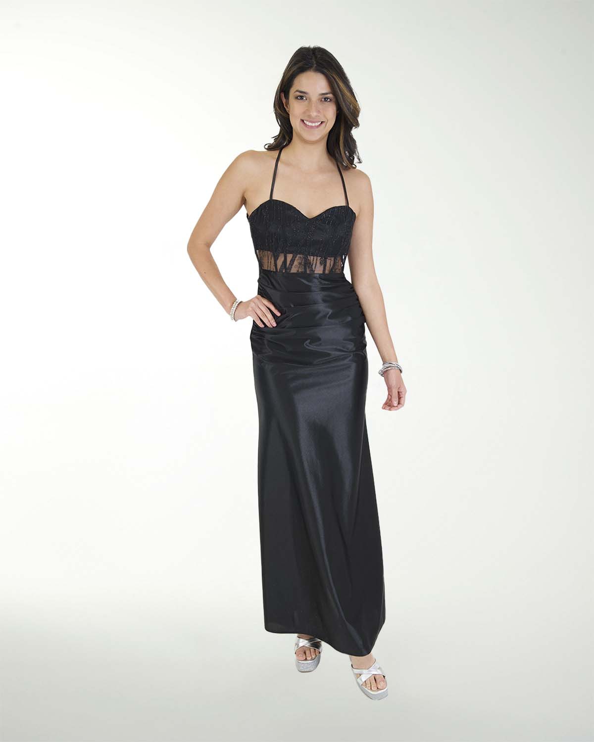 VESTIDO CL WARP CON TRANSPARENCIA VESTIDO CL WARP CON TRANSPARENCIA
