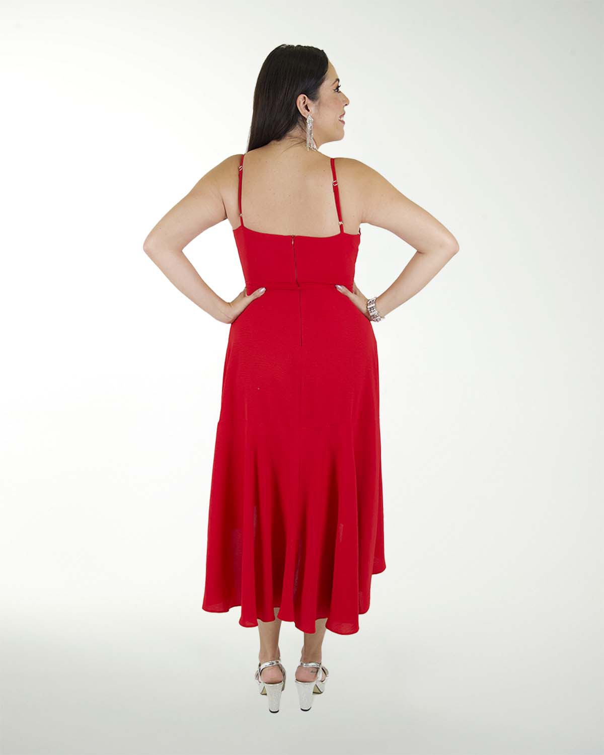 VESTIDO TV CEY LISO FALDA CRUZADA CON OLAN VESTIDO TV CEY LISO FALDA CRUZADA CON OLAN