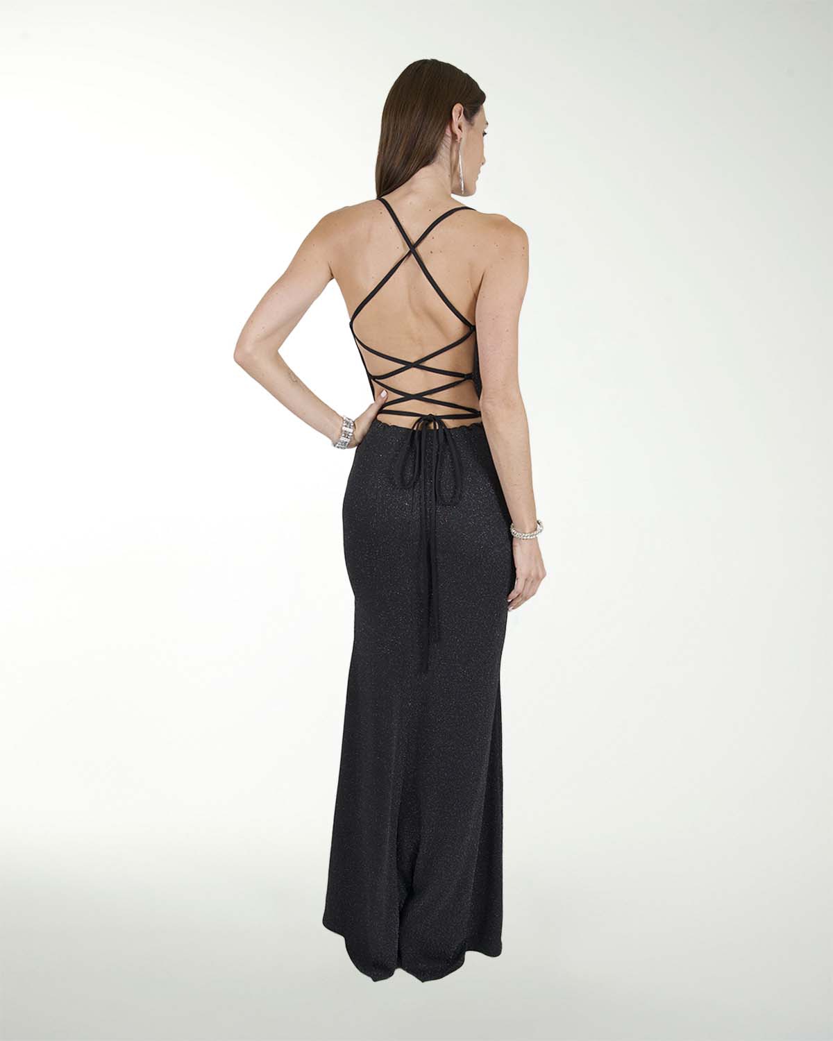 VESTIDO CL LICRA LUREX ENTALLADO VESTIDO CL LICRA LUREX ENTALLADO