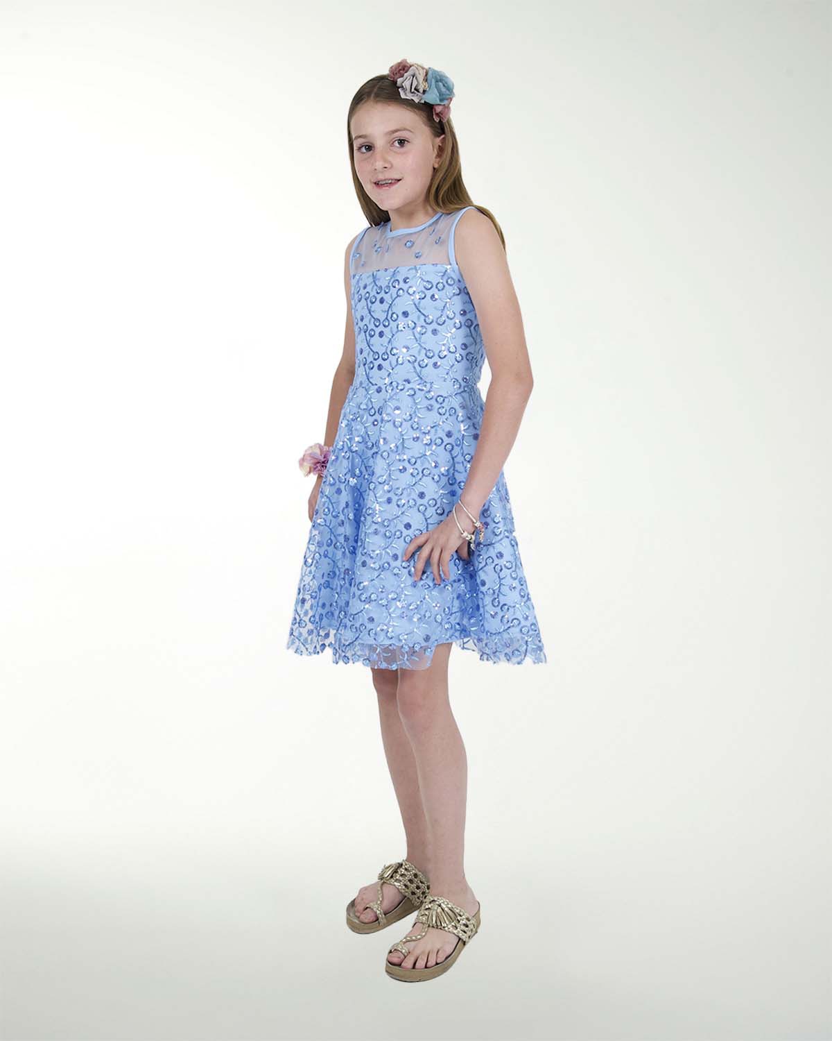 VESTIDO NI 12 14 16 TUL BORDADO CIRCULAR VESTIDO NI 12 14 16 TUL BORDADO CIRCULAR
