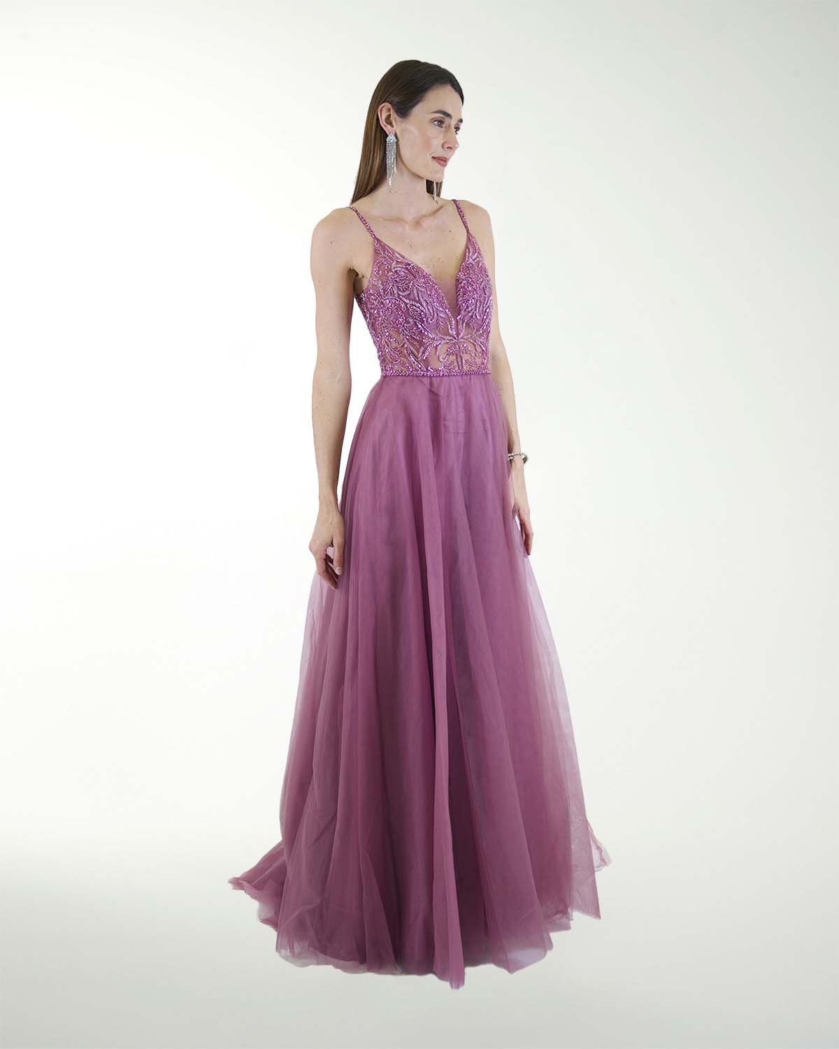 VESTIDO SY GRAN GALA ESTILO PRINCESA CON DESTELLOS DE BRILLO VESTIDO SY GRAN GALA ESTILO PRINCESA CON DESTELLOS DE BRILLO