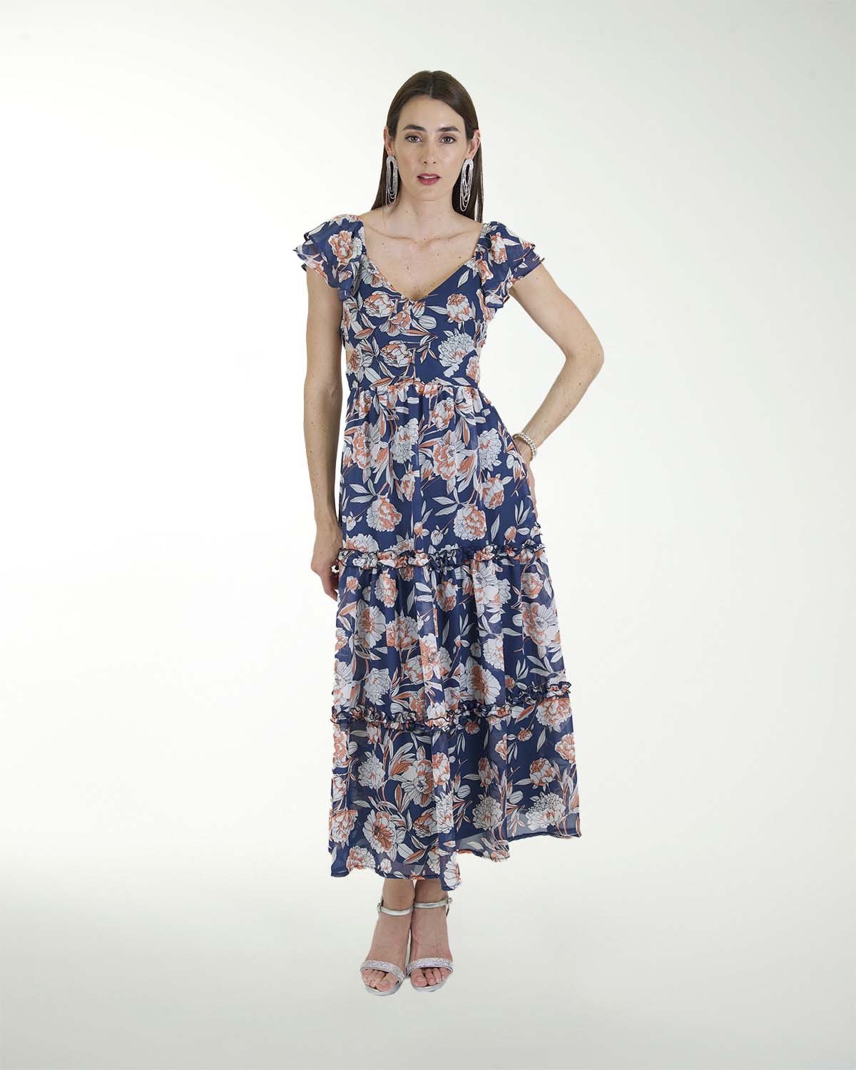 PALAZZO CASUAL CHIFON CON CRUCE EN EL TALLE PALAZZO CASUAL CHIFON CON CRUCE EN EL TALLE