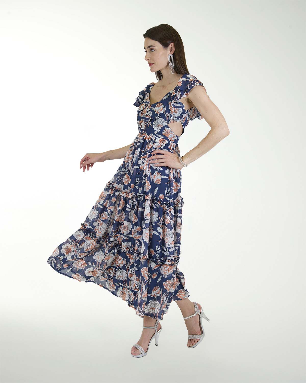 PALAZZO CASUAL CHIFON CON CRUCE EN EL TALLE PALAZZO CASUAL CHIFON CON CRUCE EN EL TALLE