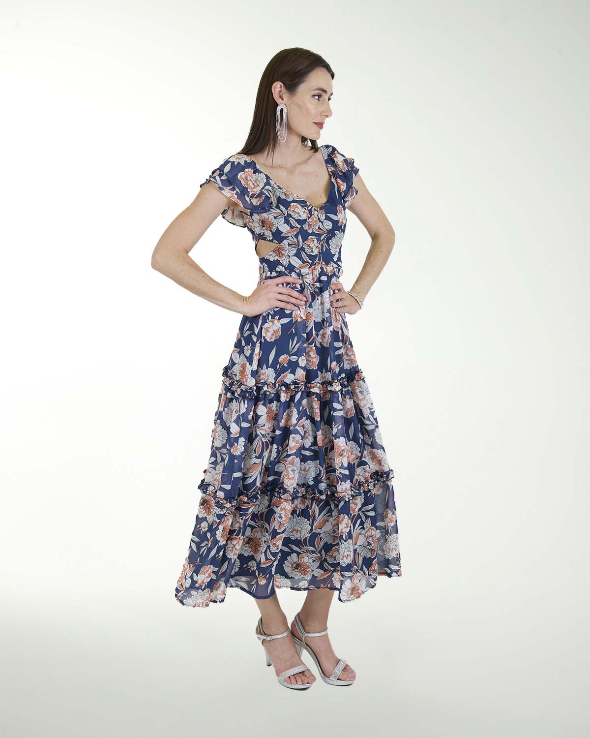 PALAZZO CASUAL CHIFON CON CRUCE EN EL TALLE PALAZZO CASUAL CHIFON CON CRUCE EN EL TALLE