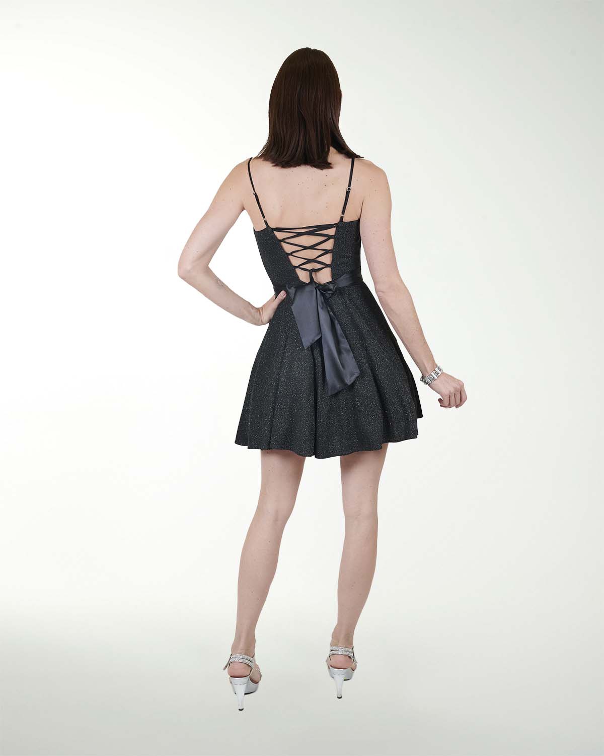 VESTIDO CC LICRA LUREX CON CINTURON VESTIDO CC LICRA LUREX CON CINTURON