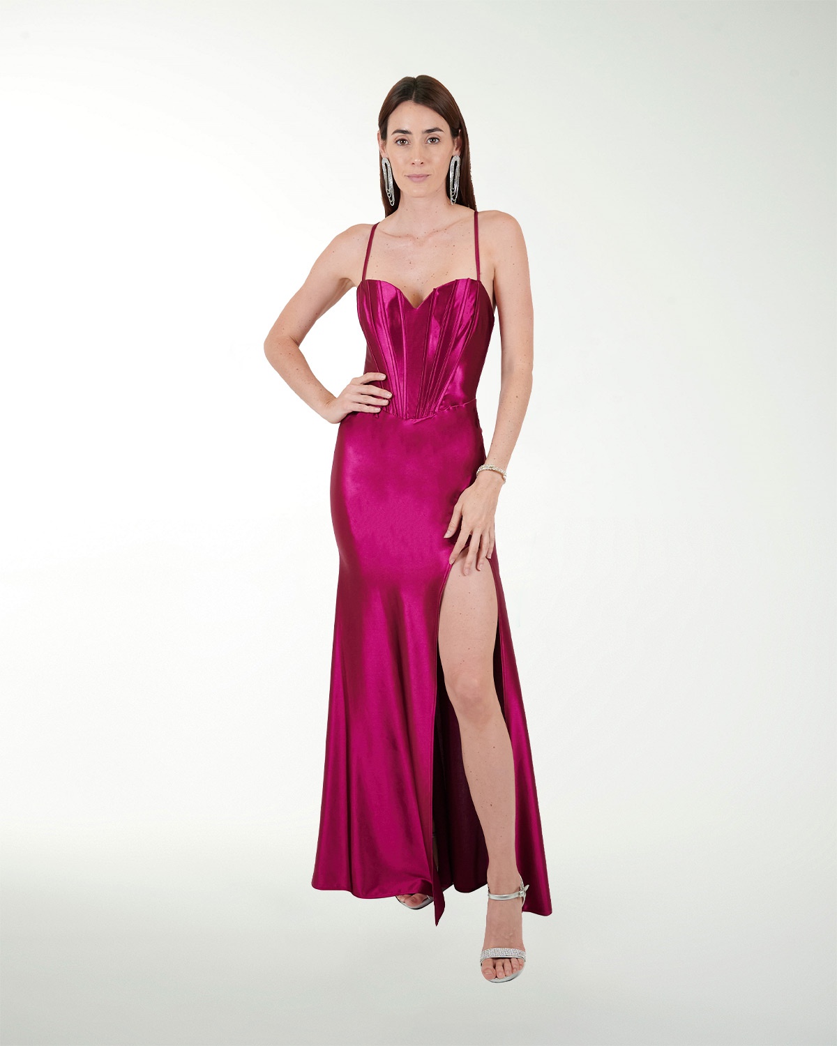 VESTIDO CL WARP TIPO SIRENA CON CORSET VESTIDO CL WARP TIPO SIRENA CON CORSET