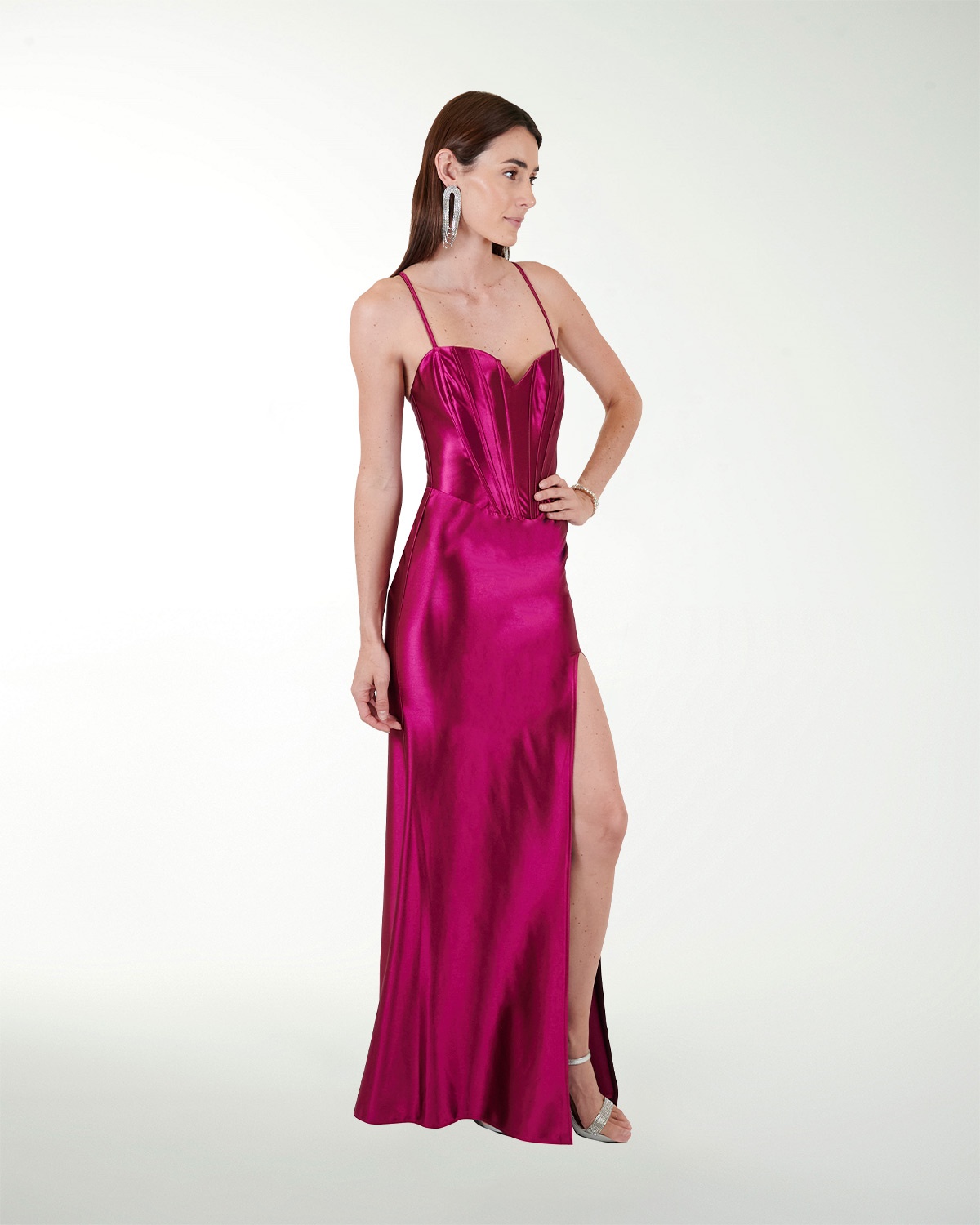 VESTIDO CL WARP TIPO SIRENA CON CORSET VESTIDO CL WARP TIPO SIRENA CON CORSET